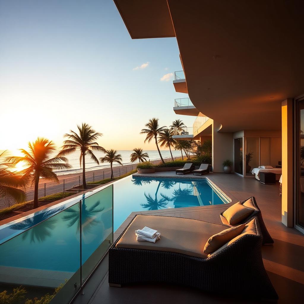 Apartamento de temporada com vista para o mar